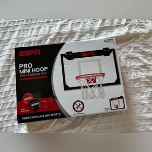 Brand New ESPN Pro Mini Hoop with Foldable Rim